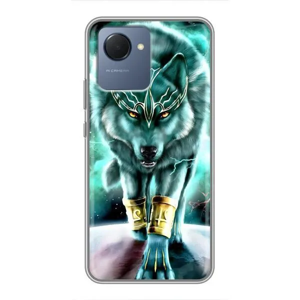 Чехол с принтом «Яркий волк» для Realme NARZO 50i Prime