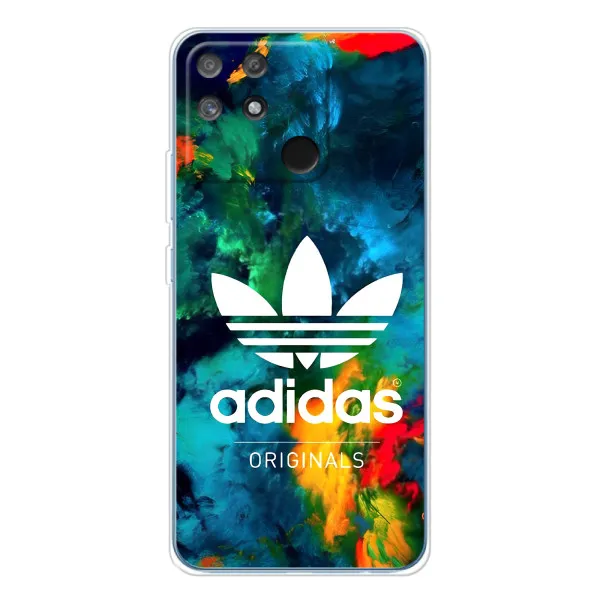 Чехол с принтом «Яркий Адидас» для Realme NARZO 80 Lite 4G