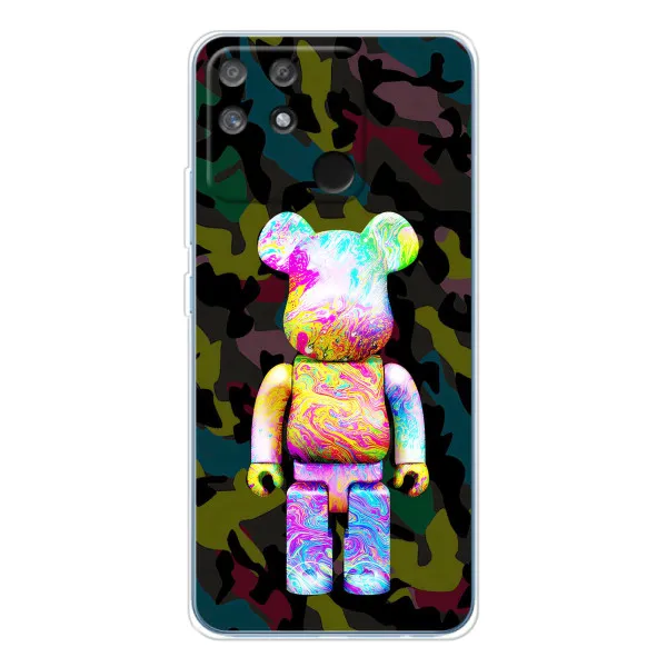 Чехол с принтом «Яркий Bearbrick» для Realme NARZO 80 Lite 4G