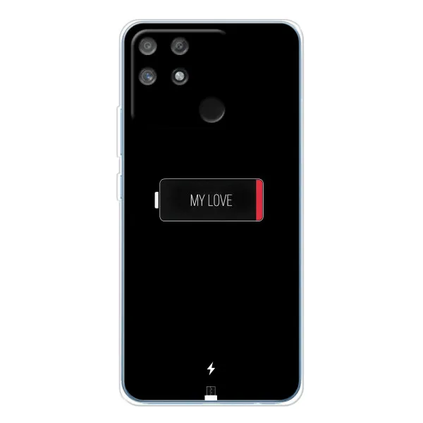 Чехол с принтом «Love battery» для Realme NARZO 80 Lite 4G