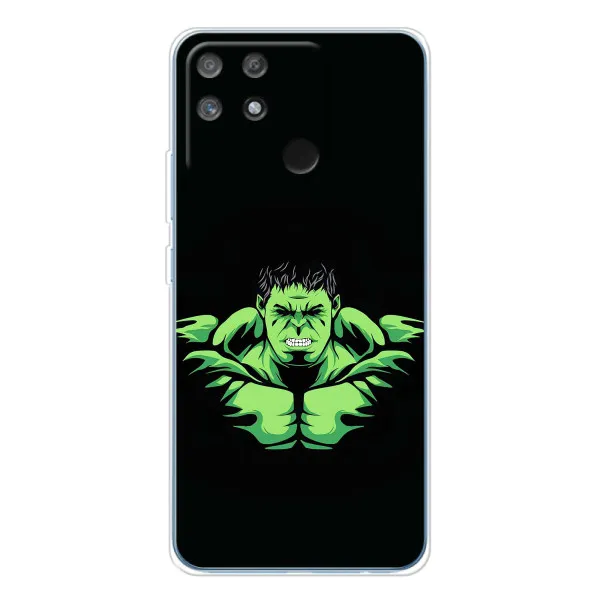 Чехол с принтом «Зелёный Халк» для Realme NARZO 80 Lite 4G