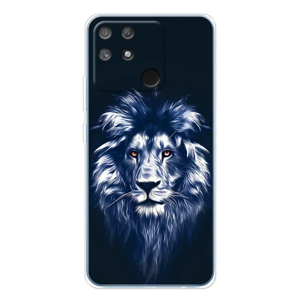 Чехол с принтом «Синий Лев» для Realme NARZO 80 Lite 4G