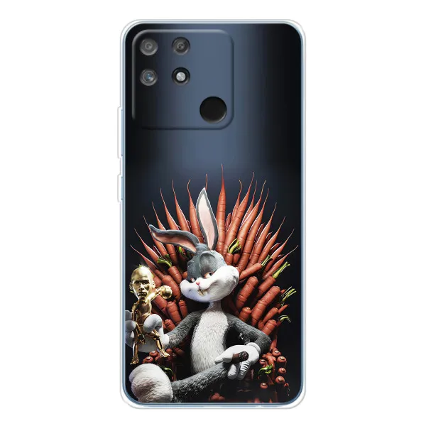 Чехол с принтом «Король Кролик» для Realme NARZO 80 Lite 4G Чехол с принтом «Король Кролик» для Realme NARZO 80 Lite 4G