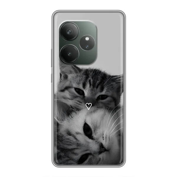 Чехол с принтом «Пара котов» для RealMe Neo7