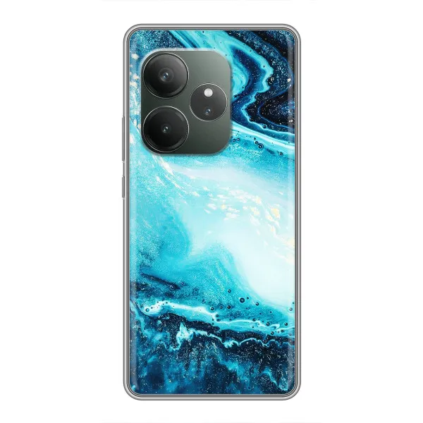 Чехол с принтом «Голубой мрамор» для RealMe Neo7