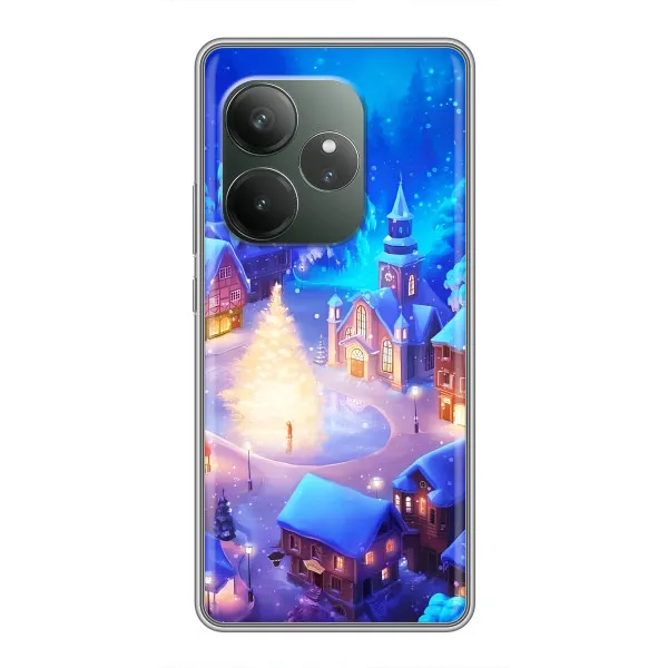 Чехол с принтом «Рождественский город» для RealMe Neo7 Чехол с принтом «Рождественский город» для RealMe Neo7