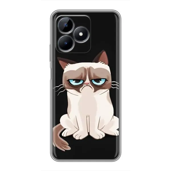 Чехол с принтом «Грустный кот» для Realme Note 50