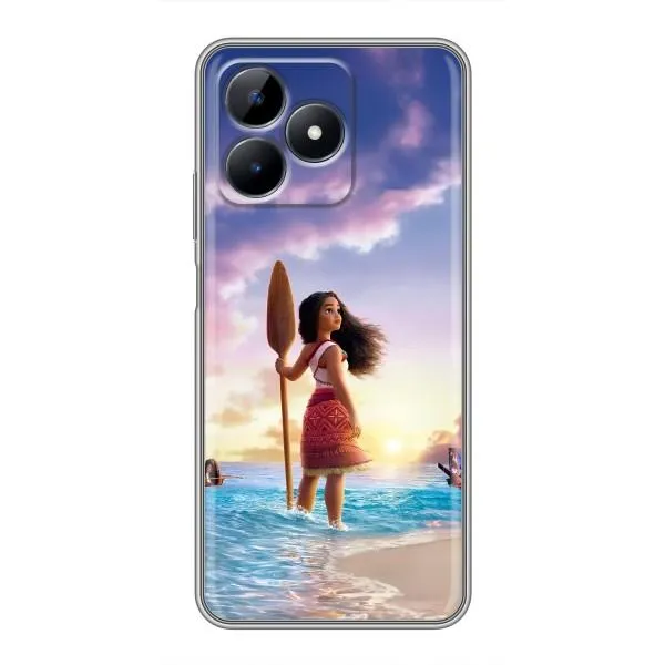 Чехол с принтом «Моана с веслом» для Realme Note 50