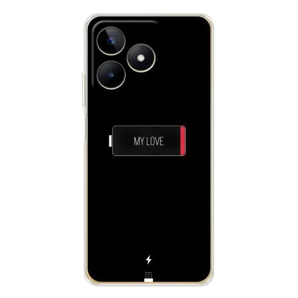 Чохол з принтом «Love battery» для Realme Note 60 Чохол з принтом «Love battery» для Realme Note 60