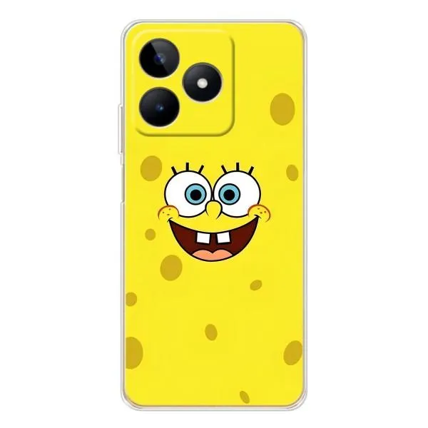Чехол с принтом «Мордашка Спанч Боба» для Realme Note 60 Чехол с принтом «Мордашка Спанч Боба» для Realme Note 60