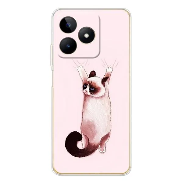 Чохол з принтом «Котик падає» для Realme Note 60