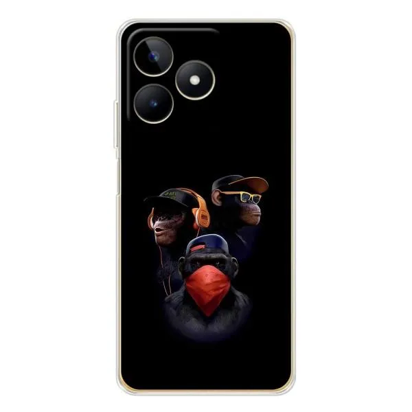 Чохол з принтом «Три мавпи» для Realme Note 60 Чохол з принтом «Три мавпи» для Realme Note 60