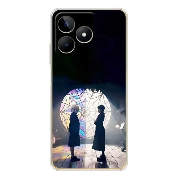 Чехол с принтом «Уэнздей и Инид» для Realme Note 60 Чехол с принтом «Уэнздей и Инид» для Realme Note 60