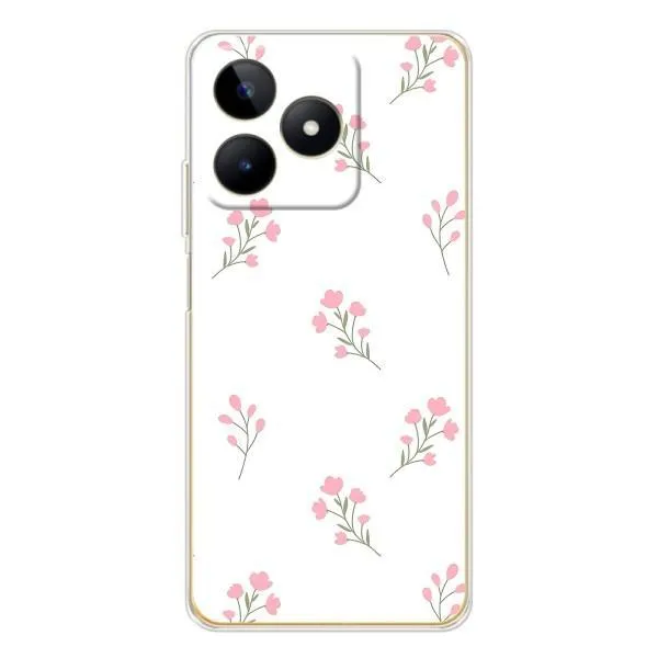 Чохол з принтом «Рожеві квіти» для Realme Note 60 Чохол з принтом «Рожеві квіти» для Realme Note 60