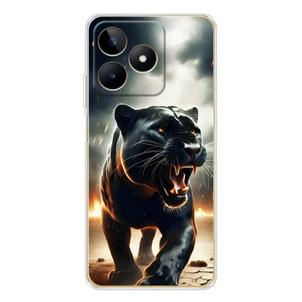Чохол з принтом «Чорна пантера» для Realme Note 60