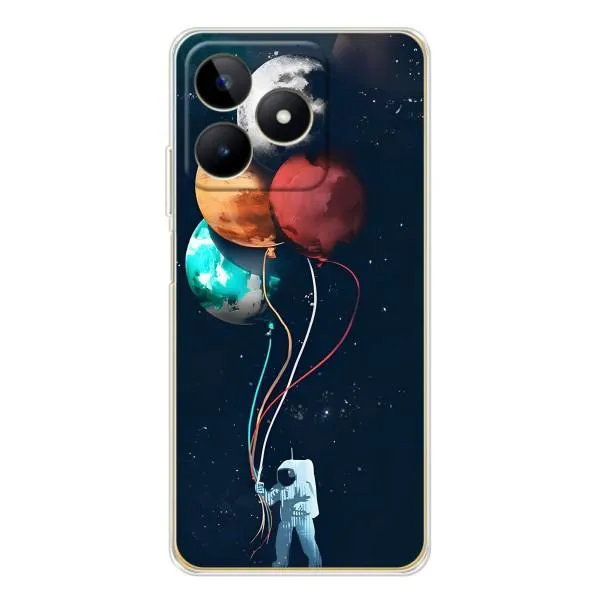 Чохол з принтом «Планети кульки» для Realme Note 60 Чохол з принтом «Планети кульки» для Realme Note 60