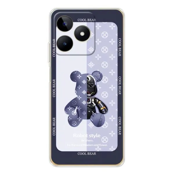 Чохол з принтом «Медведик LV» для Realme Note 60 Чохол з принтом «Медведик LV» для Realme Note 60