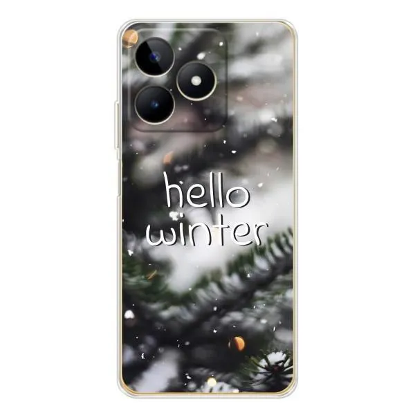 Чохол з принтом «Hello winter» для Realme Note 60