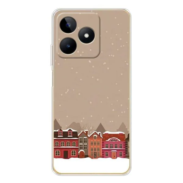 Чохол з принтом «Зимове місто» для Realme Note 60
