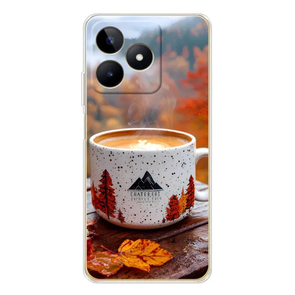 Чохол з принтом «Кава на природі» для Realme Note 60 Чохол з принтом «Кава на природі» для Realme Note 60