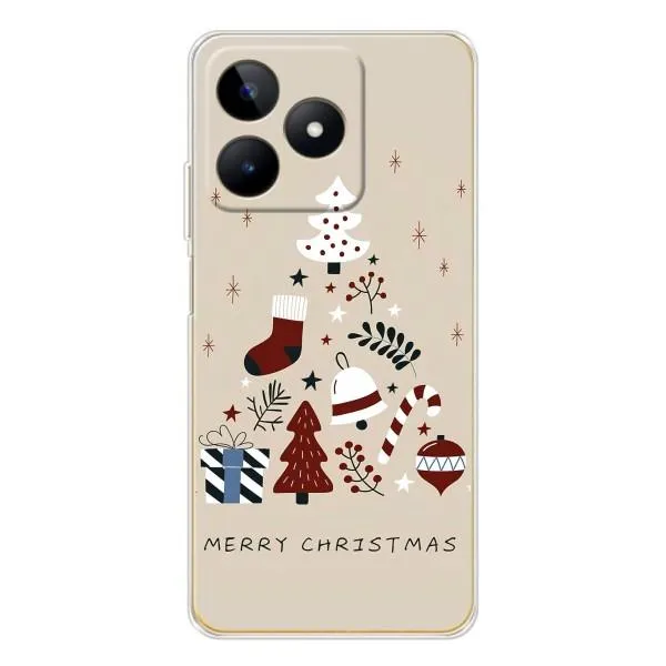 Чохол з принтом «Merry Christmas» для Realme Note 60