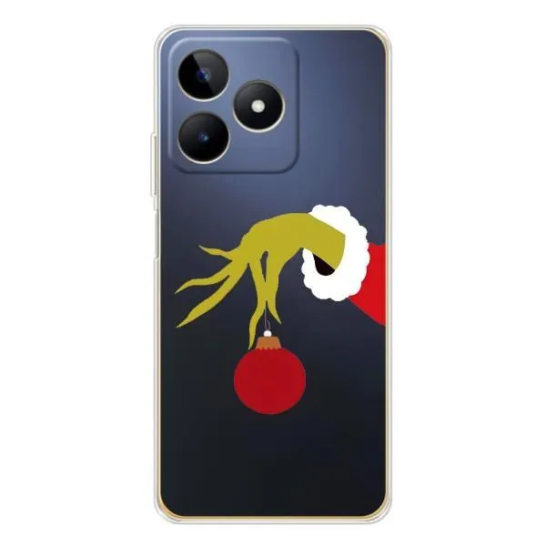 Чохол з принтом «Грінч з іграшкою» для Realme Note 60