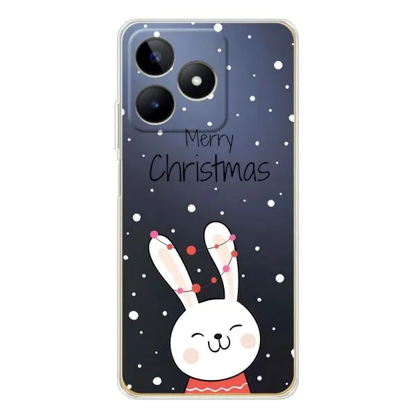 Чохол з принтом «Різдвяний заєць» для Realme Note 60