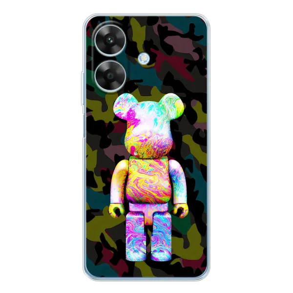 Чехол с принтом «Яркий Bearbrick» для Realme Note 60x