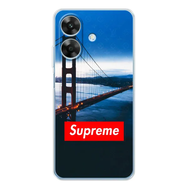 Чехол с принтом «Стиль Supreme» для Realme Note 60x