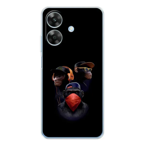 Чехол с принтом «Три обезьяны» для Realme Note 60x