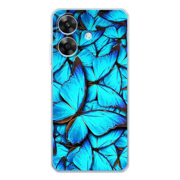 Чехол с принтом «Синие бабочки» для Realme Note 60x