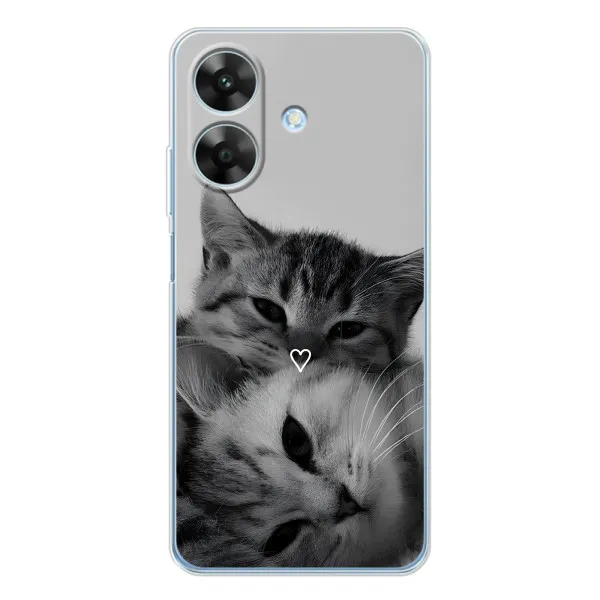 Чохол з принтом «Пара котів» для Realme Note 60x Чохол з принтом «Пара котів» для Realme Note 60x