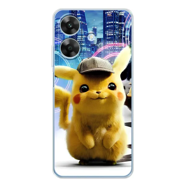 Чехол с принтом «Пикачу в городе» для Realme Note 60x