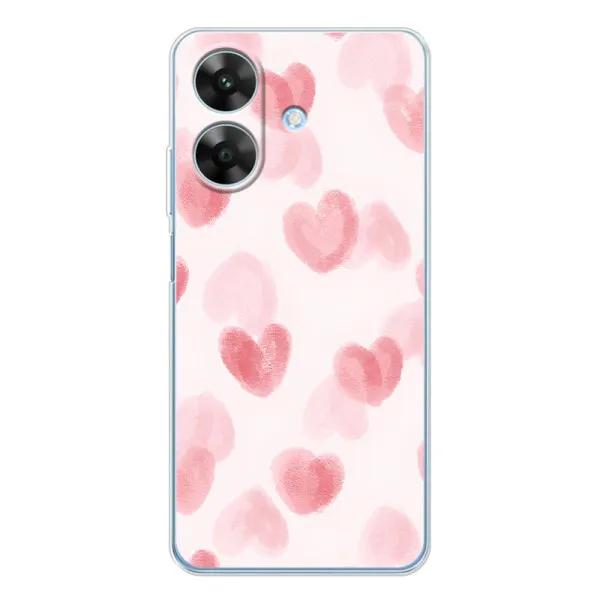 Чехол с принтом «Розовые сердечки» для Realme Note 60x