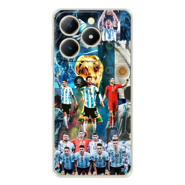 Чохол з принтом «Аргентина Мессі» для Realme Note 70 Чохол з принтом «Аргентина Мессі» для Realme Note 70
