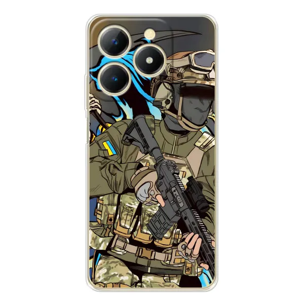 Чехол с принтом «Воин ВСУ» для Realme Note 70 Чехол с принтом «Воин ВСУ» для Realme Note 70