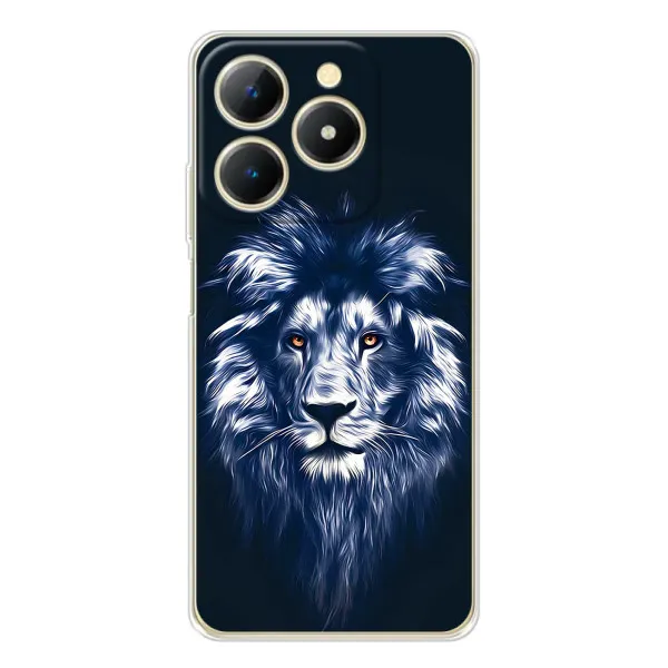 Чехол с принтом «Синий Лев» для Realme Note 70 Чехол с принтом «Синий Лев» для Realme Note 70