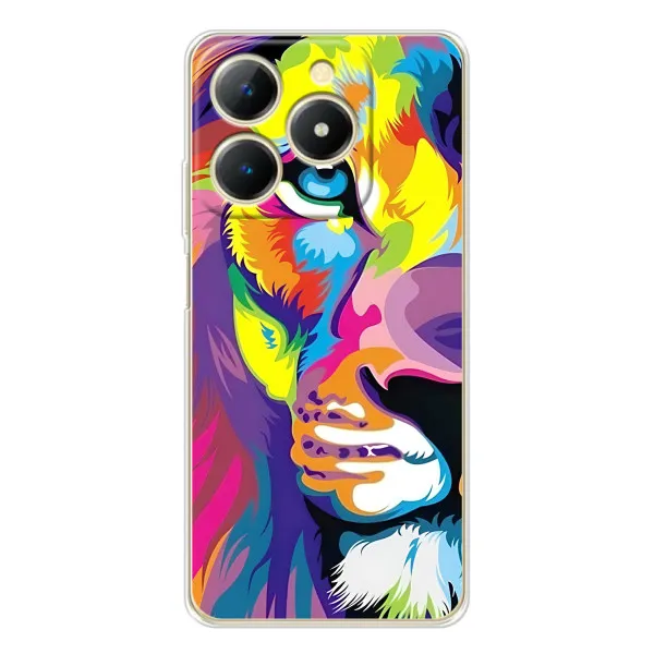 Чехол с принтом «Яркий Лев» для Realme Note 70 Чехол с принтом «Яркий Лев» для Realme Note 70