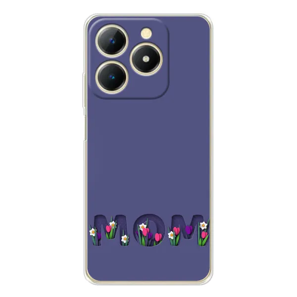 Чехол с принтом «Мама в цветах» для Realme Note 70