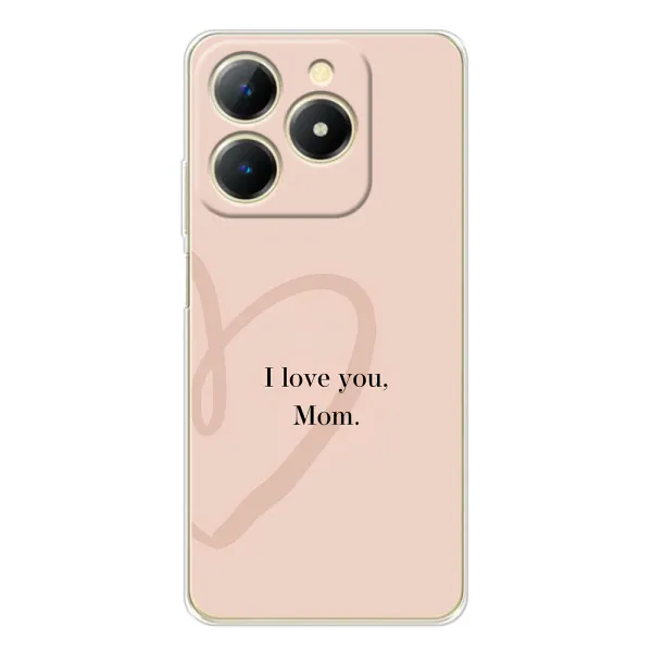 Чехол с принтом «Сердце маме» для Realme Note 70