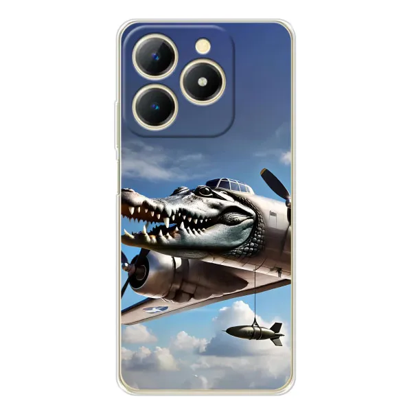 Чехол с принтом «Бомбардиро крокодило» для Realme Note 70
