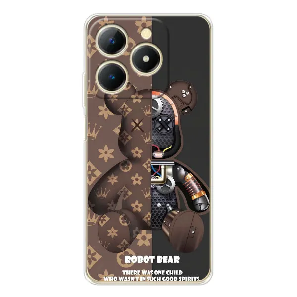 Чехол с принтом «Медведь Луи Витон» для Realme Note 70