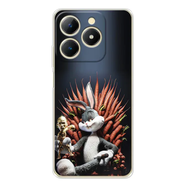 Чехол с принтом «Король Кролик» для Realme Note 70