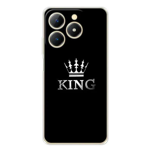 Чохол з принтом «KING» для Realme Note 70T Чохол з принтом «KING» для Realme Note 70T