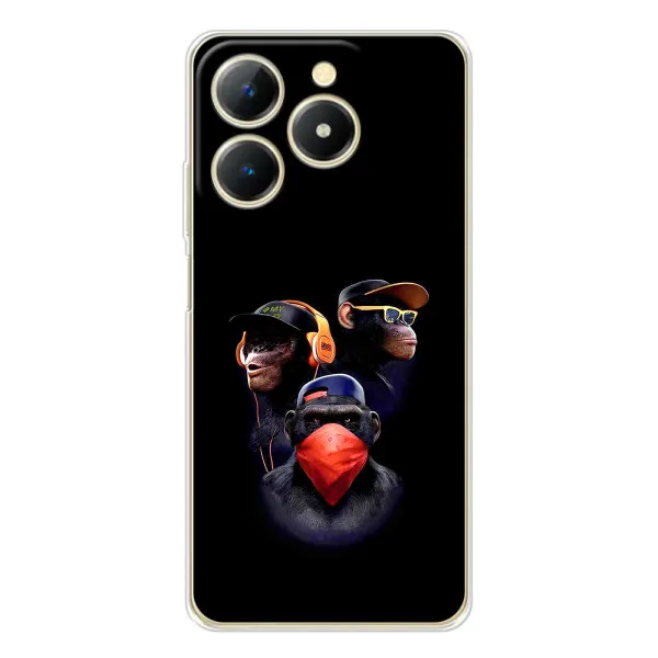Чохол з принтом «Три мавпи» для Realme Note 70T Чохол з принтом «Три мавпи» для Realme Note 70T