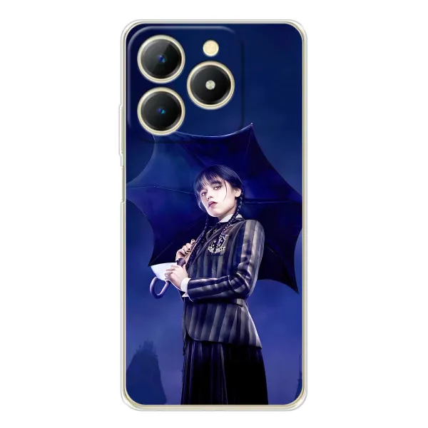 Чохол з принтом «Венздей з парасолькою» для Realme Note 70T