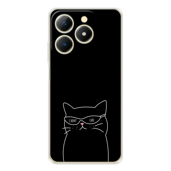 Чохол з принтом «Байдужий кіт» для Realme Note 70T Чохол з принтом «Байдужий кіт» для Realme Note 70T