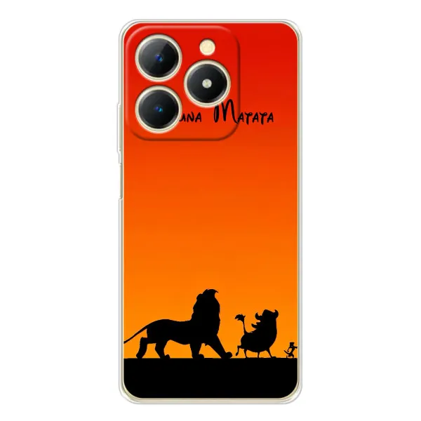 Чохол з принтом «Акуна Матата закат» для Realme Note 70T Чохол з принтом «Акуна Матата закат» для Realme Note 70T