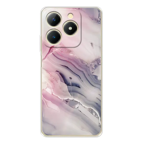 Чохол з принтом «Пурпурний Мрамор» для Realme Note 70T