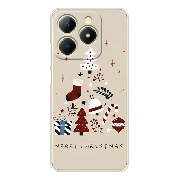 Чохол з принтом «Merry Christmas» для Realme Note 70T
